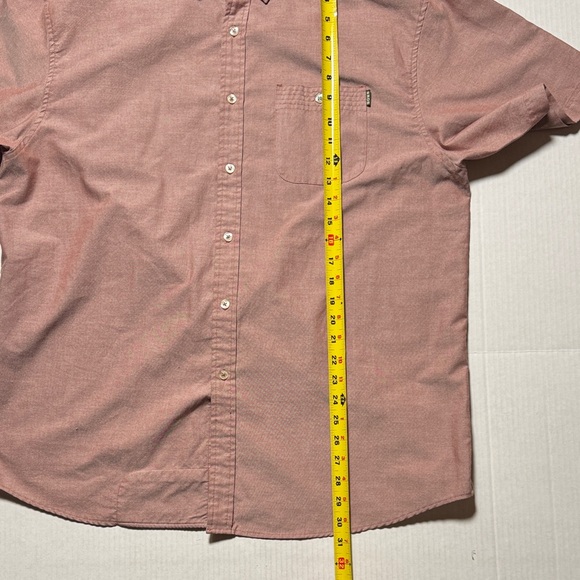 HOWLER BROS Men's Mansfield Shirt Mauve Short Sleeve Shirt Cotton‎ Blend Size XL - Picture 11 of 16